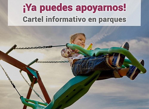 Cartel informativo sobre alergias en parques infantiles